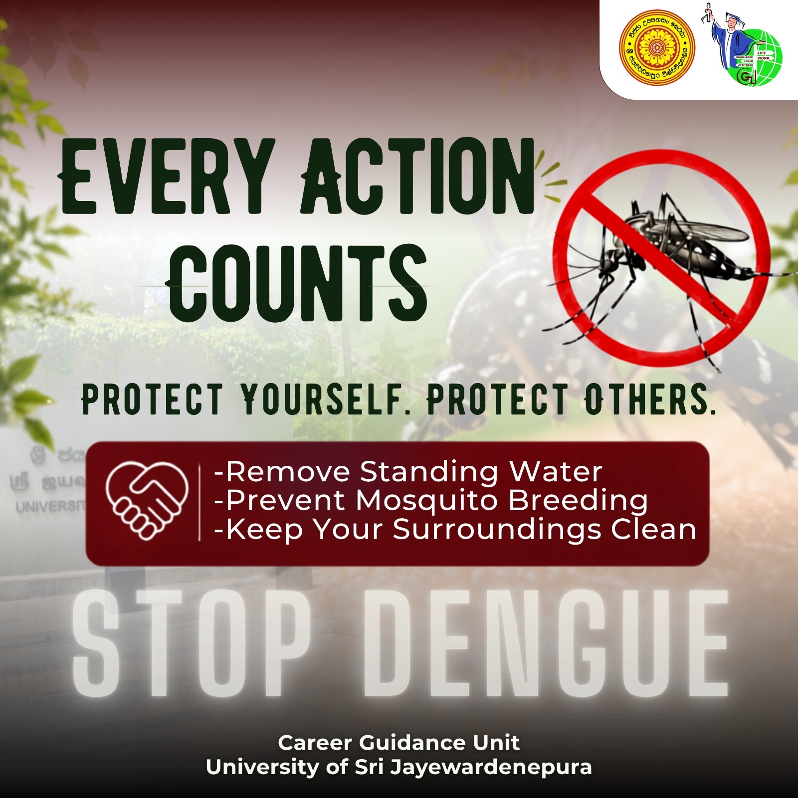 Every action counts in the fight against dengue.